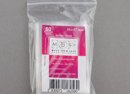 Gamers Guild AZ Make Them Last TUSA 56x87 mm 50pcs Thick Board Games & Card Sleeves Make Them Last