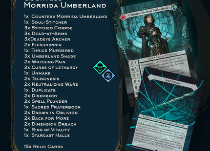 Gamers Guild AZ Malediction Malediction: Seeker Deck - Countess Morrida Umberland Malediction