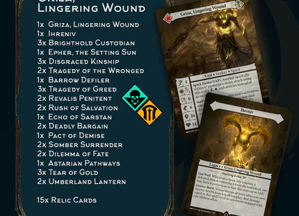 Gamers Guild AZ Malediction Malediction: Seeker Deck - Griza, Lingering Wound Malediction