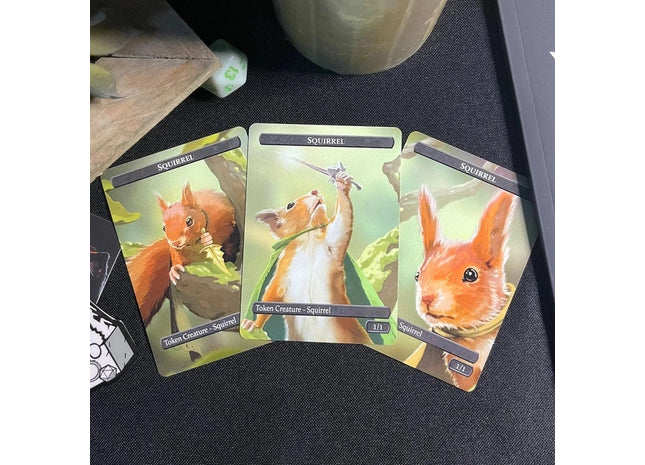 Gamers Guild AZ ManaCats Caverns & Calicos: Squirrel and Food Token Set for Magic: The Gathering Caverns & Calicos