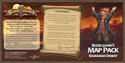 Gamers Guild AZ Mariucci J. Designs HEXplore It: The Sands of Shurax Map Pack (Pre-Order) Quartermaster Direct