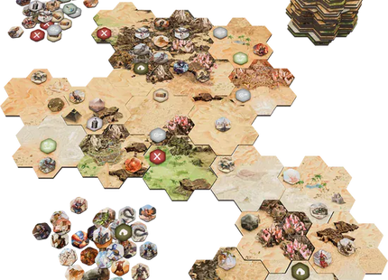 Gamers Guild AZ Mariucci J. Designs HEXplore It: The Sands of Shurax Map Pack (Pre-Order) Quartermaster Direct