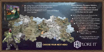 Gamers Guild AZ Mariucci J. Designs HEXplore It: The Valley of the Dead King Map Pack (Pre-Order) Quartermaster Direct