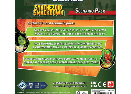 Gamers Guild AZ Marvel Champions Marvel Champions LCG: Synthezoid Smackdown Scenario Pack (Pre-Order) Asmodee