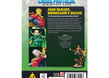 Gamers Guild AZ Marvel Crisis Protocol Marvel: Crisis Protocol - Adam Warlock, Moondragon & Quasar (Pre-Order) Asmodee