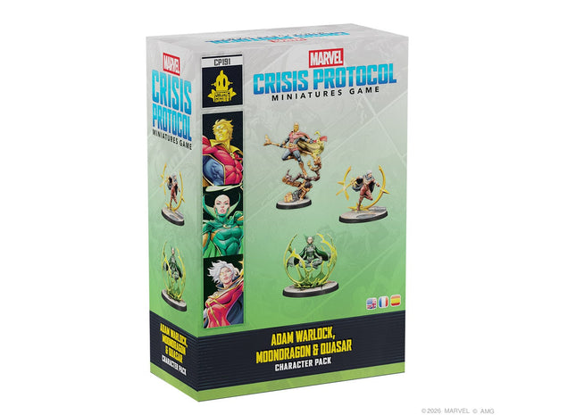 Gamers Guild AZ Marvel Crisis Protocol Marvel: Crisis Protocol - Adam Warlock, Moondragon & Quasar (Pre-Order) Asmodee