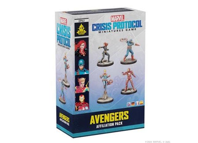 Gamers Guild AZ Marvel Crisis Protocol Marvel: Crisis Protocol – Avengers Affiliation Pack (Pre-Order) Asmodee