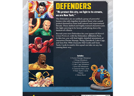 Gamers Guild AZ Marvel Crisis Protocol Marvel: Crisis Protocol - Defenders Affiliation Pack (Pre-Order) Asmodee
