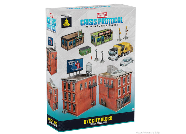 Gamers Guild AZ Marvel Crisis Protocol Marvel: Crisis Protocol - NYC City Block Terrain Collection (Pre-Order) Asmodee