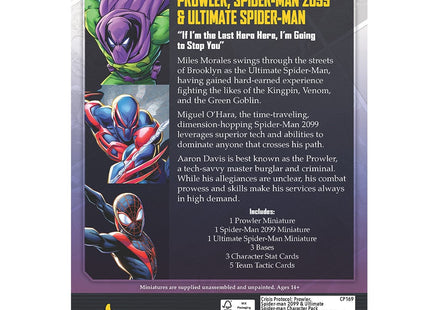 Gamers Guild AZ Marvel Crisis Protocol Marvel: Crisis Protocol - Prowler, Spider-Man 2099 & Ultimate Spider-Man (Pre-Order) Asmodee