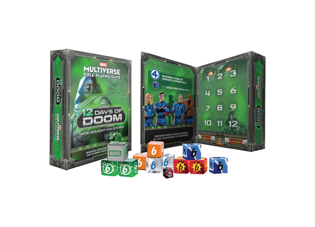Gamers Guild AZ Marvel Marvel Multiverse: 12 Days of Doom - Dice Advent Calendar (Pre-Order) ACD Distribution
