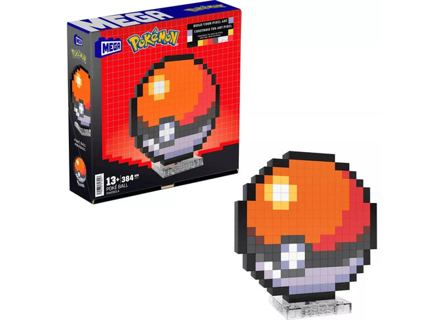 Gamers Guild AZ Mattel MEGA Pokemon Pixelated - Poke Ball (Pre-Order) Discontinue