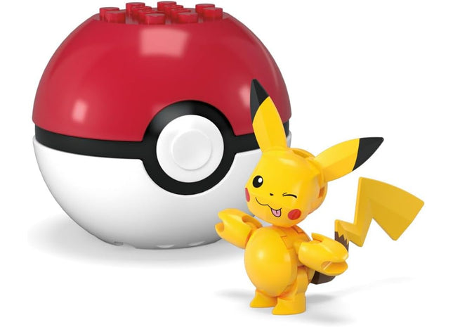 Gamers Guild AZ Mattel Pokemon: Mega Construx Poke Ball Toy Kit - Pikachu (Pre-Order) Discontinue