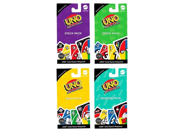 Gamers Guild AZ Mattel UNO: Add-On Pack Assortment (Pre-Order) ACD Distribution