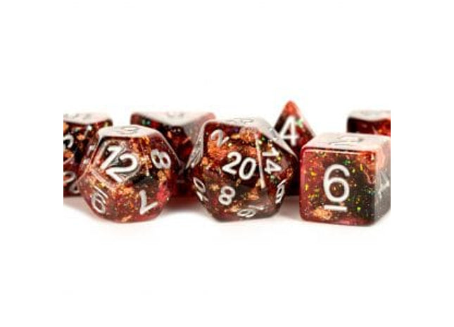 Gamers Guild AZ Metallic Dice Games 7-Die Set 16mm: Eternal Fire Metallic Dice Games