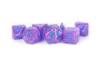 Gamers Guild AZ Metallic Dice Games 7-Die Set 16mm: Flash Dice - Purple - Black Friday AGD
