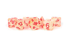 Gamers Guild AZ Metallic Dice Games 7-Die Set 16mm: Flash Dice - Red Metallic Dice Games