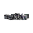 Gamers Guild AZ Metallic Dice Games 7-Die Set 16mm: Framed Void - Black Friday AGD