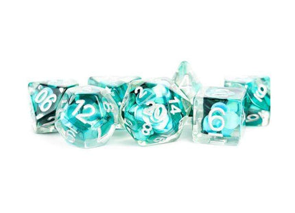 Gamers Guild AZ Metallic Dice Games 7-Die Set 16mm: Mermaid Scales Metallic Dice Games