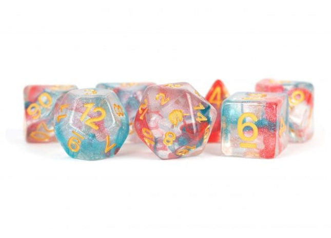 Gamers Guild AZ Metallic Dice Games 7-Die Set 16mm: Unicorn - Astral Swell Metallic Dice Games