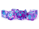 Gamers Guild AZ Metallic Dice Games 7-Die Set 16mm: Unicorn - Violet Infusion Metallic Dice Games