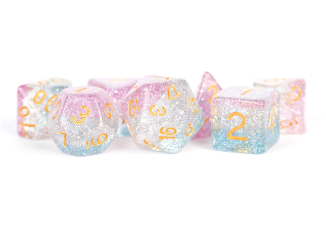 Gamers Guild AZ Metallic Dice Games 7-Die Set 16mm: Unity Metallic Dice Games