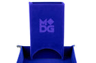 Gamers Guild AZ Metallic Dice Games Fold Up Velvet Dice Tower - Blue Discontinue