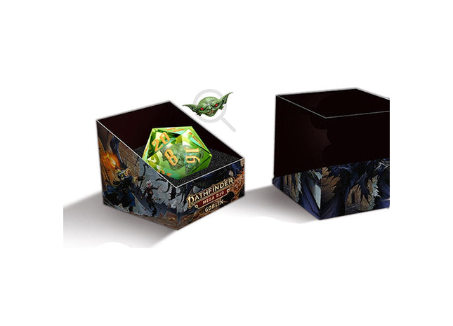 Gamers Guild AZ Metallic Dice Games Pathfinder Dice: Goblin Mammoth D20 (55mm) Metallic Dice Games