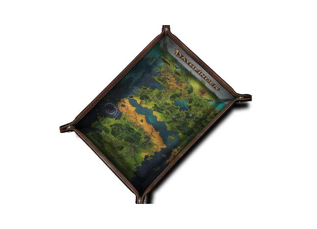 Gamers Guild AZ Metallic Dice Games Pathfinder Map Dice Tray Metallic Dice Games