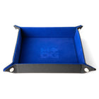 Gamers Guild AZ Metallic Dice Games Velvet Dice Tray With Leather Backing - Blue Discontinue