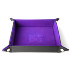 Gamers Guild AZ Metallic Dice Games Velvet Dice Tray With Leather Backing - Purple Discontinue