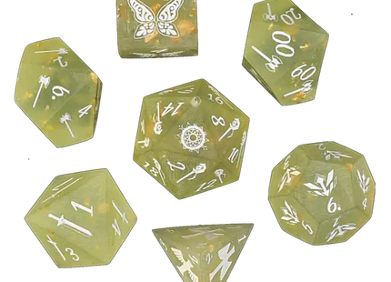 Gamers Guild AZ Misty Mountain Gaming Frieren: Beyond Journey's End Sharp-Edge Resin Dice Set (Pre-Order) Quartermaster Direct