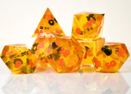 Gamers Guild AZ Misty Mountain Gaming Gigi Murin Sharp-Edge Resin Dice Set (Pre-Order) Quartermaster Direct