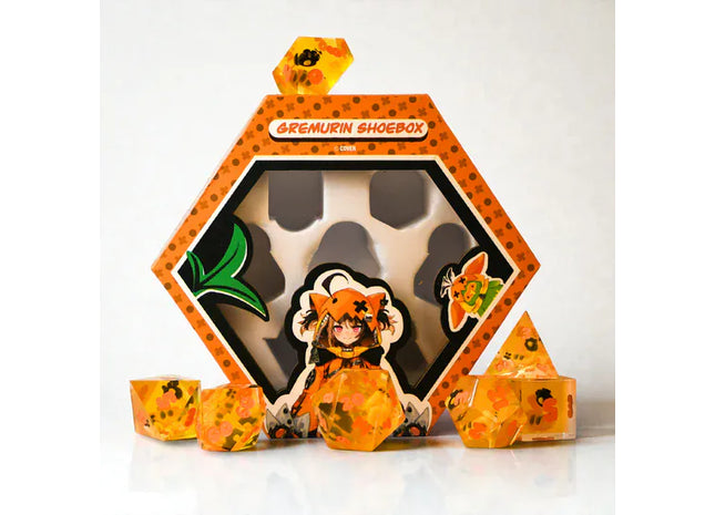 Gamers Guild AZ Misty Mountain Gaming Gigi Murin Sharp-Edge Resin Dice Set (Pre-Order) Quartermaster Direct