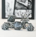 Gamers Guild AZ Misty Mountain Gaming Junji Ito Grey Cat's Eye Stone Dice Set (Pre-Order) Quartermaster Direct