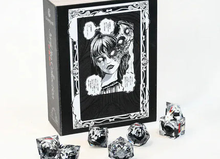 Gamers Guild AZ Misty Mountain Gaming Junji Ito Liquid Core Dice Set (Pre-Order) Quartermaster Direct