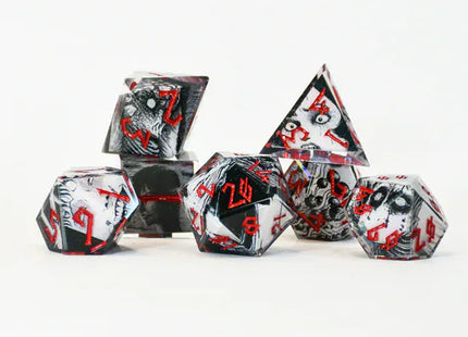 Gamers Guild AZ Misty Mountain Gaming Junji Ito Sharp-Edge Resin Dice Set (Pre-Order) Quartermaster Direct