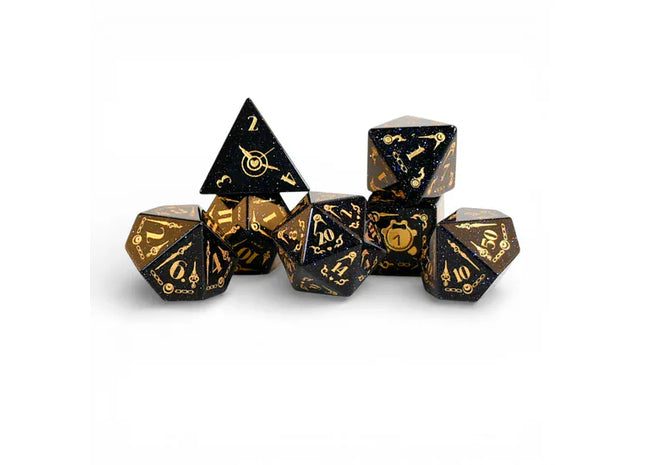 Gamers Guild AZ Misty Mountain Gaming Ouro Kronii Blue Sandstone Dice Set (Pre-Order) Quartermaster Direct