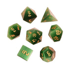 Gamers Guild AZ Misty Mountain Gaming Pathfinder: Green Cat's Eye Stone Dice Set (Pre-Order) Quartermaster Direct