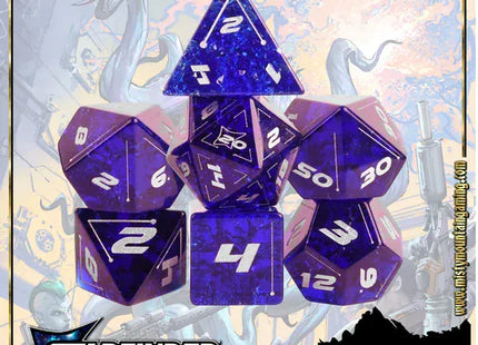 Gamers Guild AZ Misty Mountain Gaming Starfinder: Shattered Glass Dice Set (Pre-Order) Quartermaster Direct