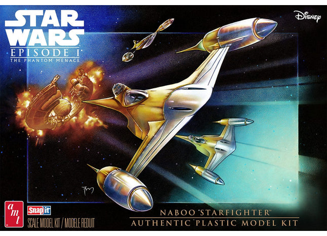 Gamers Guild AZ Model Kit AMT Star Wars The Phantom Menace Naboo Starfighter Model Kit HobbyTyme