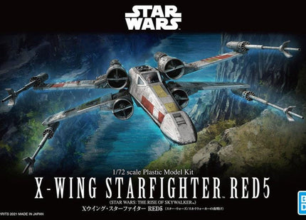 Gamers Guild AZ Model Kit Bandai Star Wars The Rise of Skywalker X-Wing Fighter Red 5 Model Kit HobbyTyme