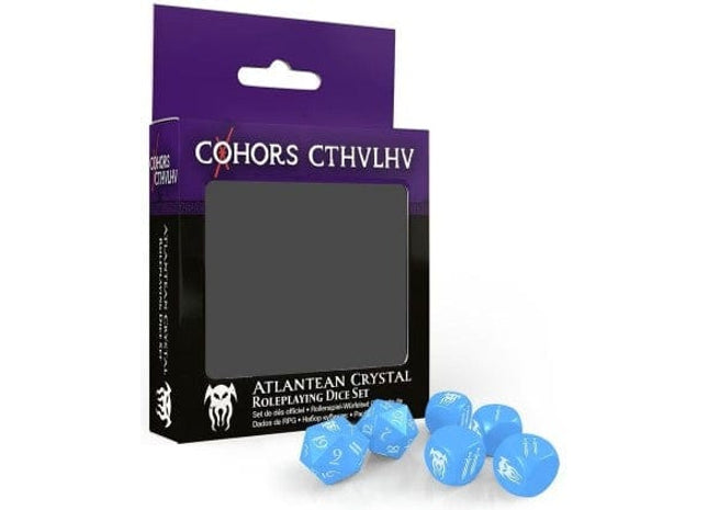 Gamers Guild AZ Modiphius Entertainment Cohors Cthulhu RPG: Atlantean Crystal Dice Pack (Pre-Order) AGD