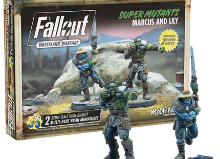 Gamers Guild AZ Modiphius Entertainment Fallout: Wasteland Warfare - Super Mutants - Marcus and Lily AGD