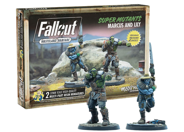 Gamers Guild AZ Modiphius Entertainment Fallout: Wasteland Warfare - Super Mutants - Marcus and Lily AGD