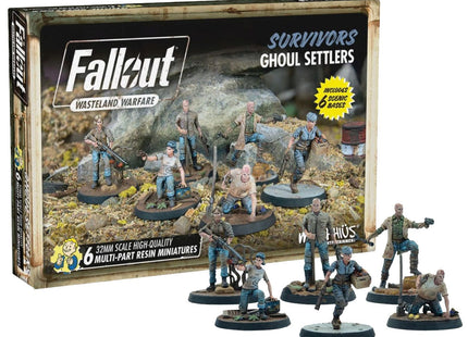 Gamers Guild AZ Modiphius Entertainment Fallout: Wasteland Warfare - Survivors - Ghoul Settlers - Black Friday AGD