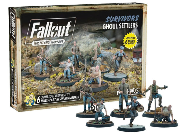 Gamers Guild AZ Modiphius Entertainment Fallout: Wasteland Warfare - Survivors - Ghoul Settlers (The Slog) AGD