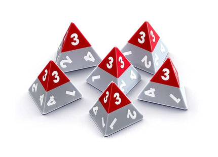 Gamers Guild AZ Modiphius Entertainment Triangle Agency RPG Dice (Set of Six D4) (Pre-Order) GTS