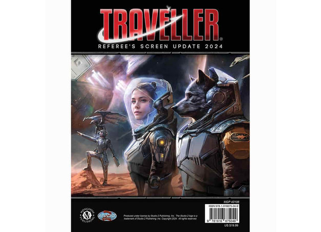 Gamers Guild AZ MONGOOSE PUBLISHING Traveller RPG: Referee's Screen Update 2024 GTS
