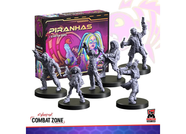 Gamers Guild AZ Monster Fight Club Cyberpunk RED: Combat Zone - Piranhas Starter AGD